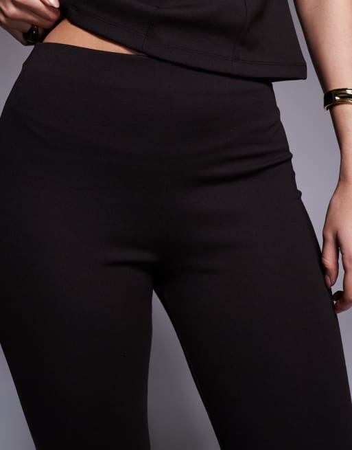 River Island - Broek met naaddetail in donkerbruin, deel van co-ord set, 2 van 5