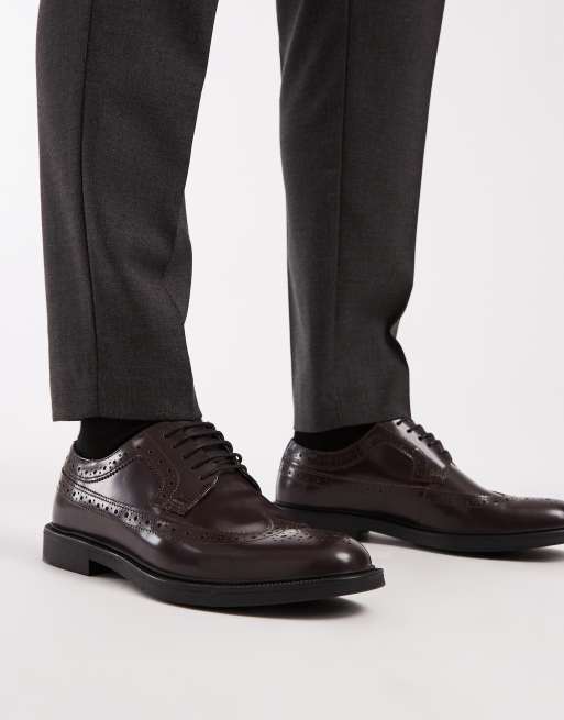 River Island brogues in burgundy