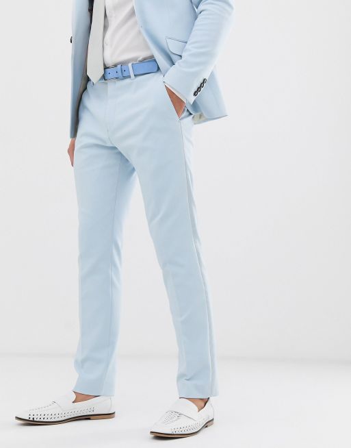River Island – Bröllop – Ljusblå kostym med extra smal passform, 2 av 3