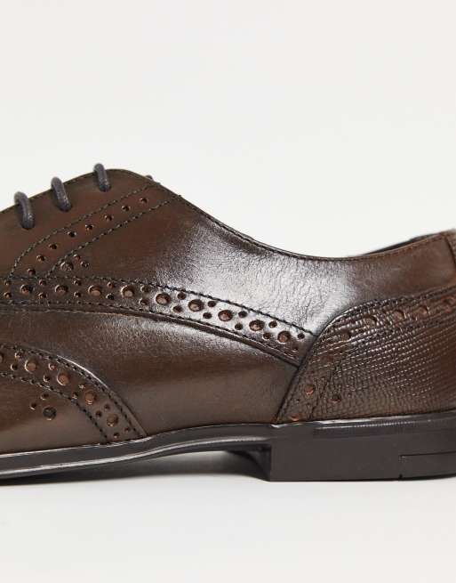 River Island – Bruna brogueskor med snörning, 3 av 4