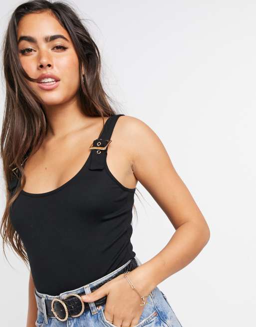 Buckle store strap bodysuit