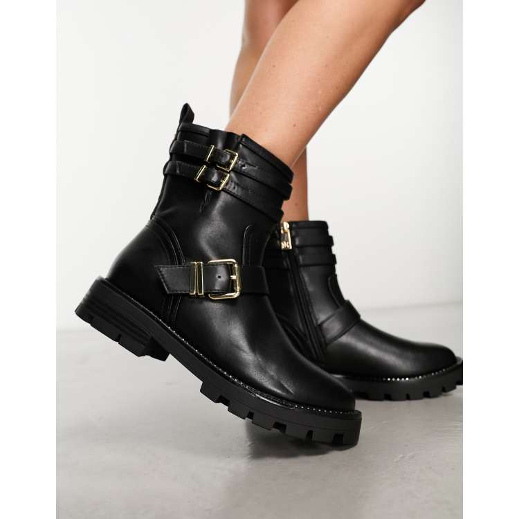 Womens biker best sale boots river island