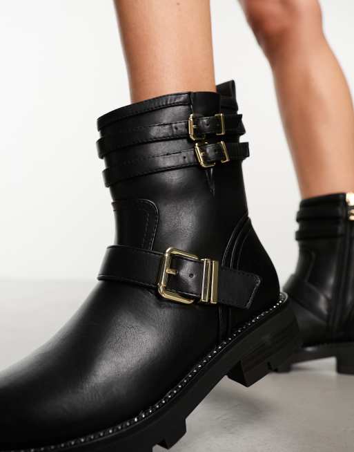 River island hot sale buckle boots