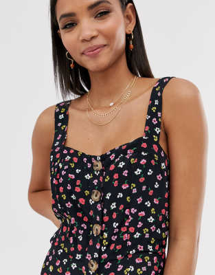 asos black summer dress