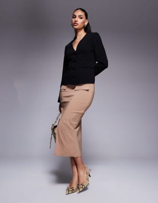 RIVER ISLAND BUTTON FRONT BLAZER 
