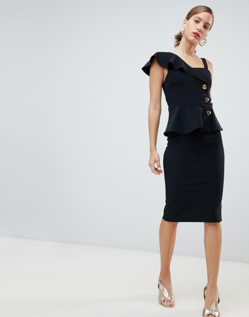 Peplum dress river island sale