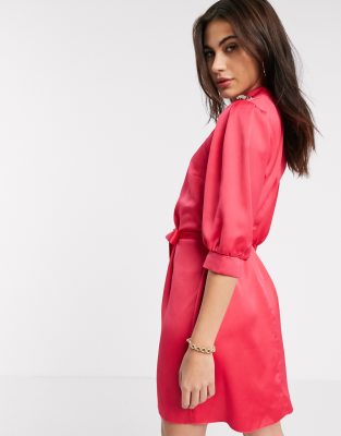 river island satin dress