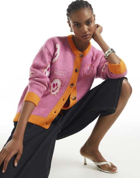 River Island Button up cardigan in pink - view 1