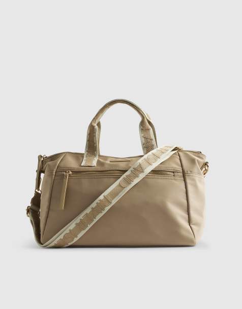 River Island Cabin size logo holdall in beige - view 1