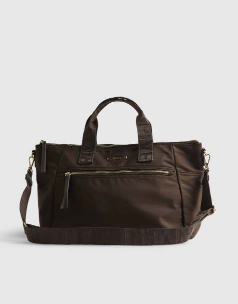 River Island Cabin size logo holdall in brown - dark - view 1