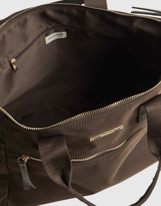 River Island Cabin size logo holdall in brown - dark, 3 of 4