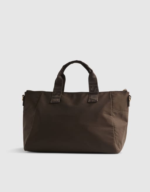 River Island Cabin size logo holdall in brown - dark, 4 of 4