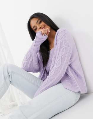 river island lilac cardigan