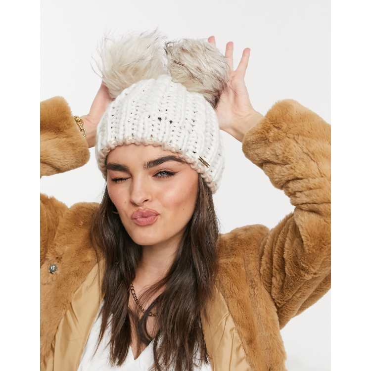 River island beanie hat deals