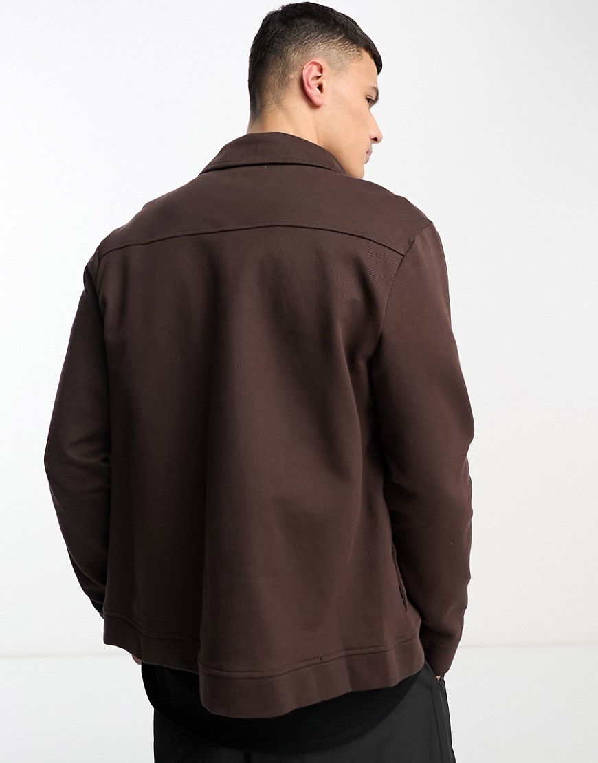 Camicia giacca slim marrone-Brown - River Island Camicia donna  - immagine1