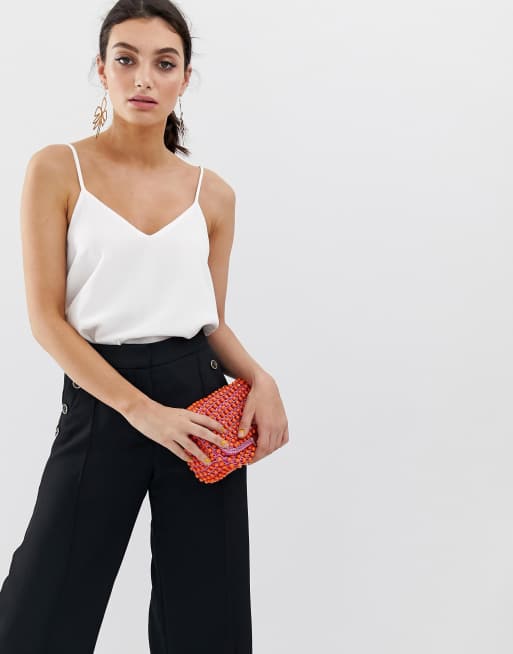 River Island - Camitop in wit