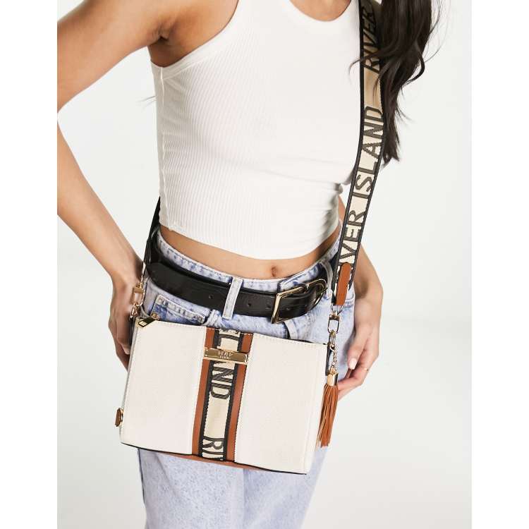 River Island crossbody tas camel