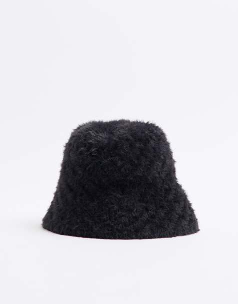 River Island - Cappello da pescatore soffice nero - view 1