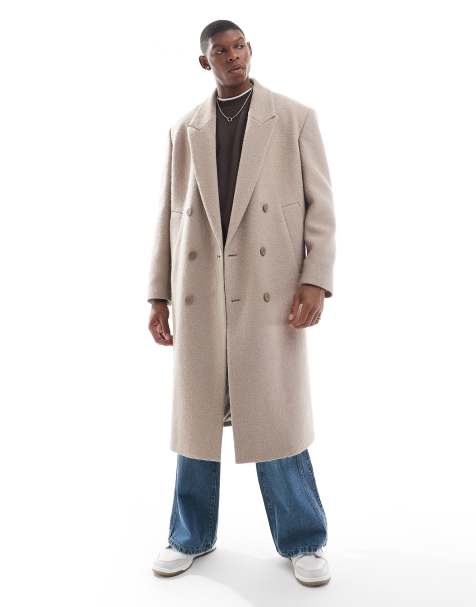 River Island - Cappotto doppiopetto color sabbia - view 1