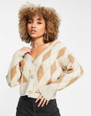 river island colour block cardigan