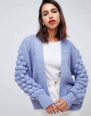 Bobble sleeve clearance cardigan