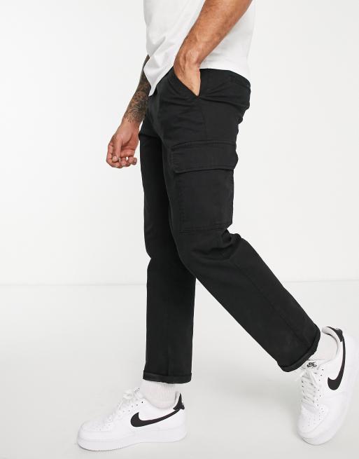 River Island cargo pants in black ASOS