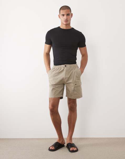 River Island - Cargoshort in medium stone - view 1