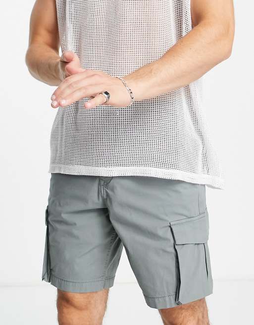 River Island - Cargoshorts met 2 zakken in groen