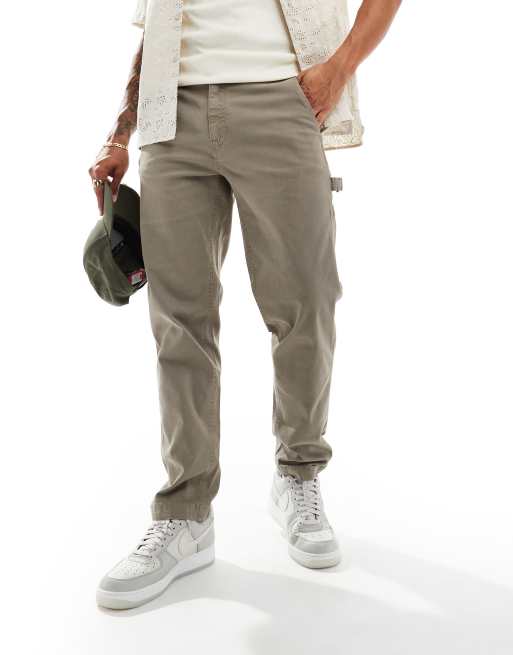River Island – Carpenter-Hose in Grün
