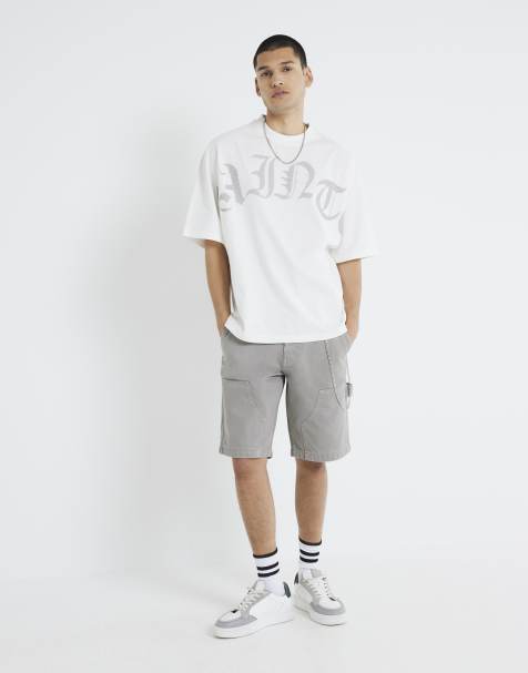 River Island Carpenter shorts in grey - view 1