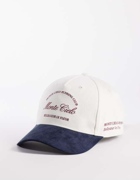 River Island - Casquette contrastante à inscription « Monte Ceilo » - Écru - view 1