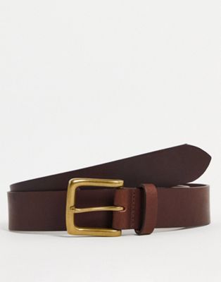 River Island casual leather belt in brown