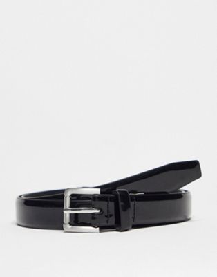 River Island belt with silver buckle in black - ASOS Price Checker