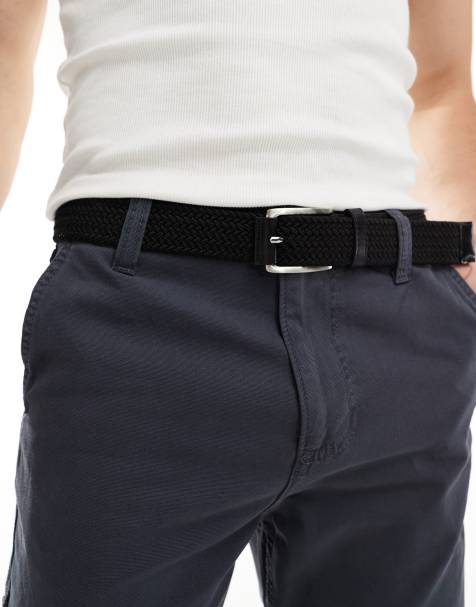 River Island - Ceinture élastique en toile - Noir - view 1