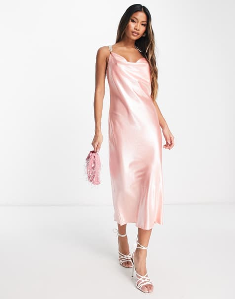 Light pink outlet mid length dress