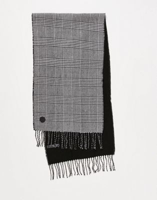 River Island check scarf in black - ASOS Price Checker