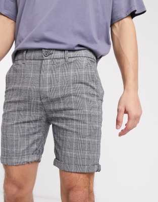 river island check shorts