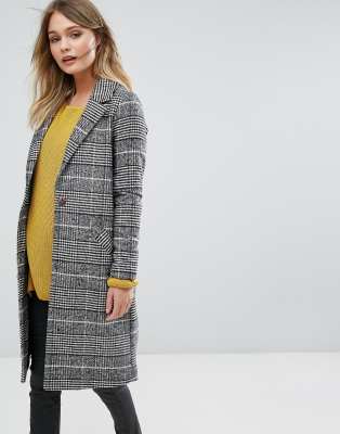 River Island Check Tailored Coat | ASOS