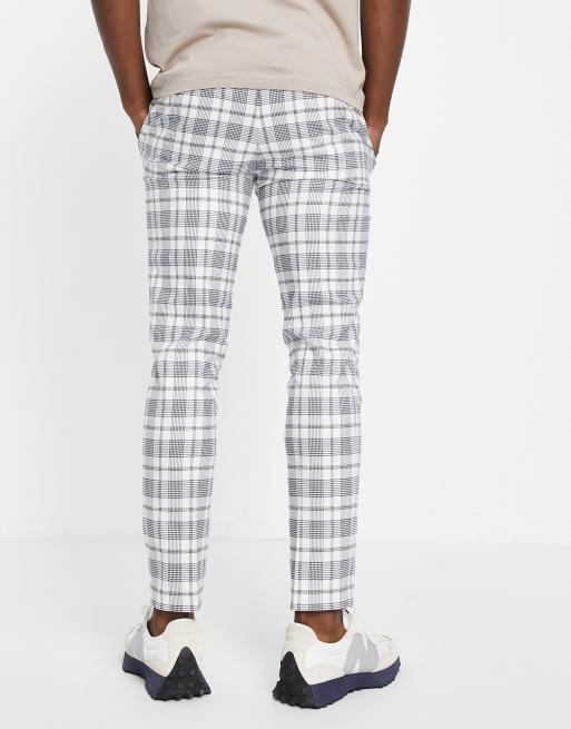 River island checkered on sale trousers