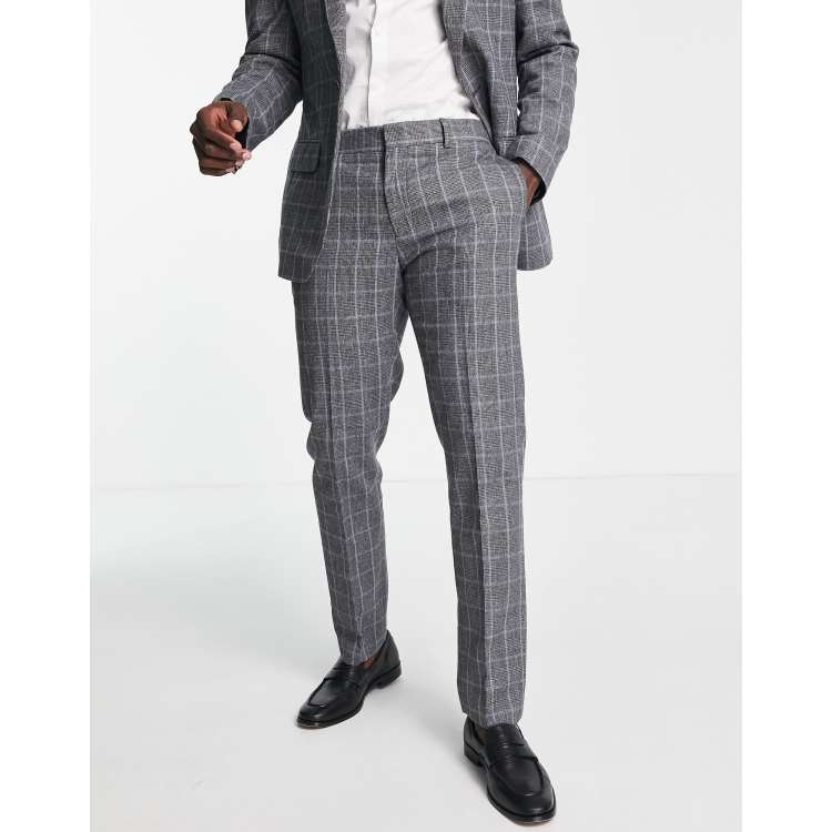 Grey check deals pant coat