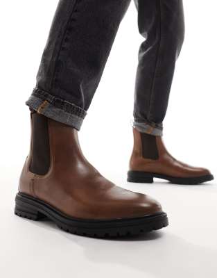 River Island chelsea boot in brown