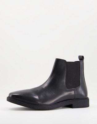 RIVER ISLAND CHELSEA BOOTS IN BLACK
