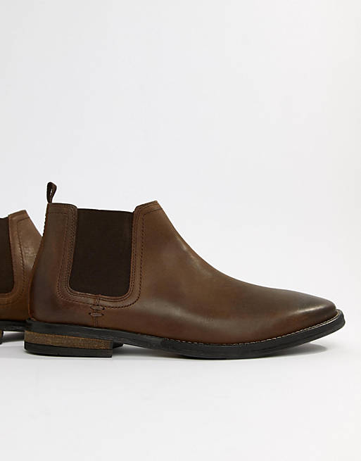 River Island chelsea boots in brown | ASOS