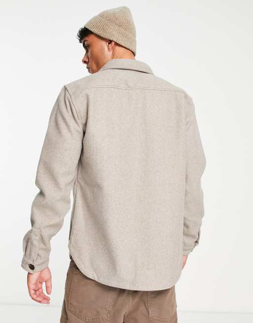 River Island - Chemise en flanelle à manches longues - Taupe, 2 de 4