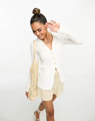 Chemisier River Island En Mélange Coton Imprimé Cachemire Croisé - Taille 14 - Occasion Très Bon état