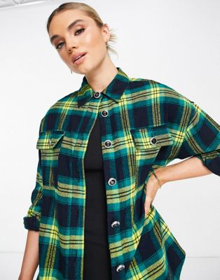 Chemises et blouses River Island - Chemise oversize à carreaux - Jaune