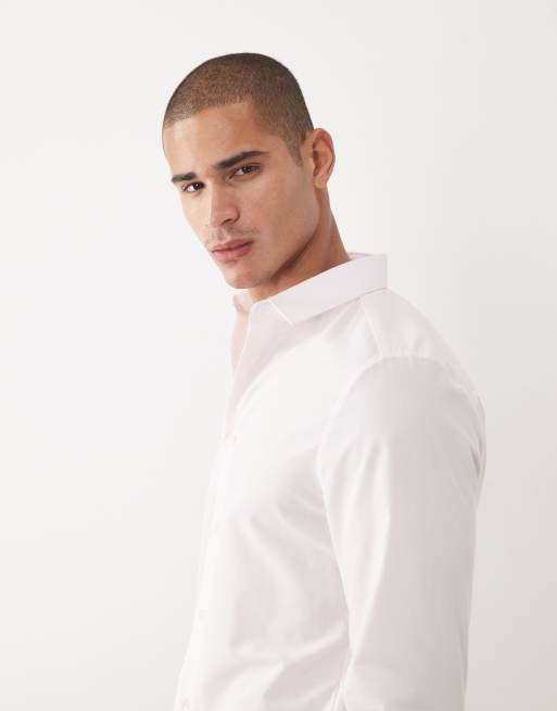River Island chemise slim fit rose clair, 3 de 5