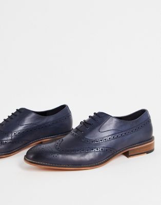 River Island chiselled oxford shoe in grey