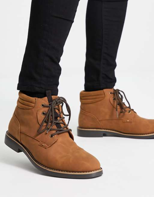 sombra región Médico River Island Chukka Boots In Brown | ASOS