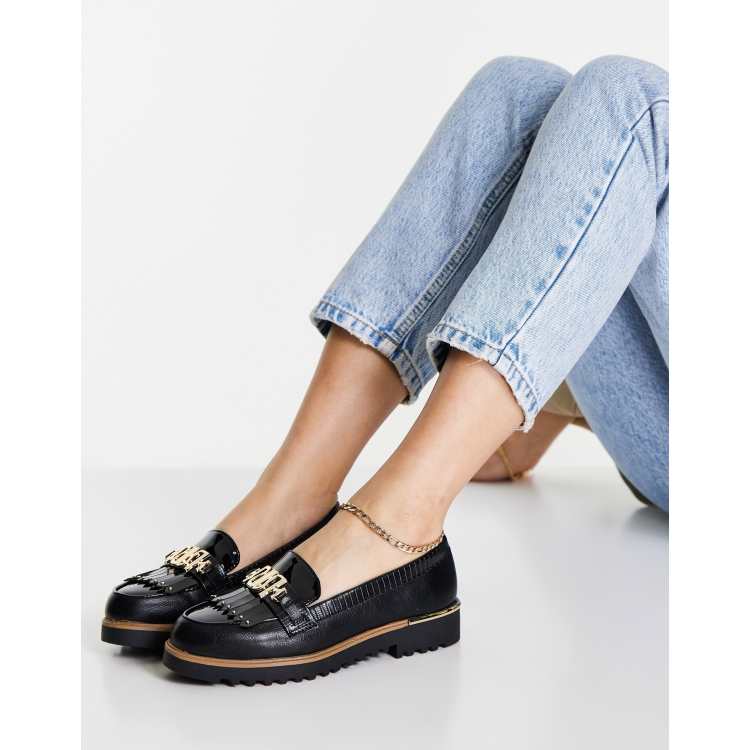 River island sale black loafers